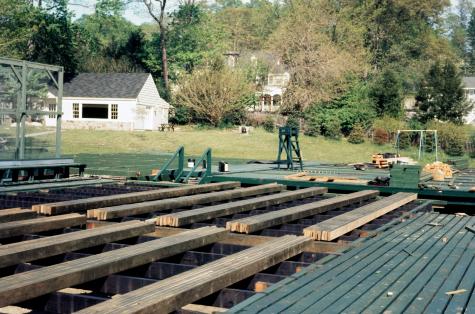 Rebuilding Paddle Courts at FMTC in 1967