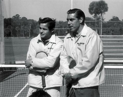 John Mangan and Bob Kingsbury, winners of first annual VAT 69 Gold Cup