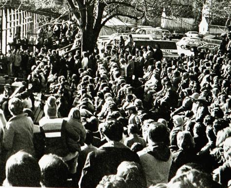 Standing room only for the 1976 Nationals. For the first time FMTC had a refreshment tent with catered food service