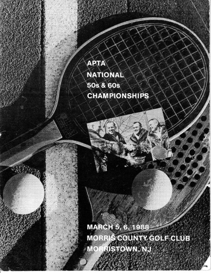 1988 Men's 50+ & 60+ Tournament Brochure