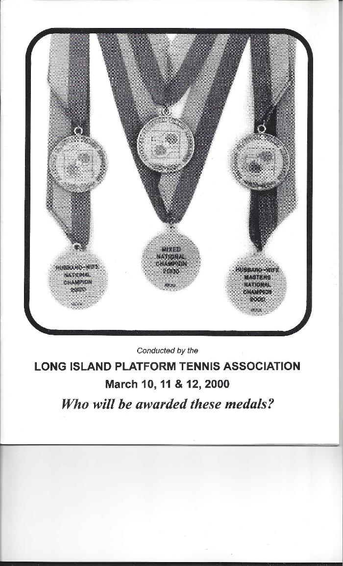 2000 APTA Mixed, Husband-Wife & Senior Husband-Wife Tournament Brochure