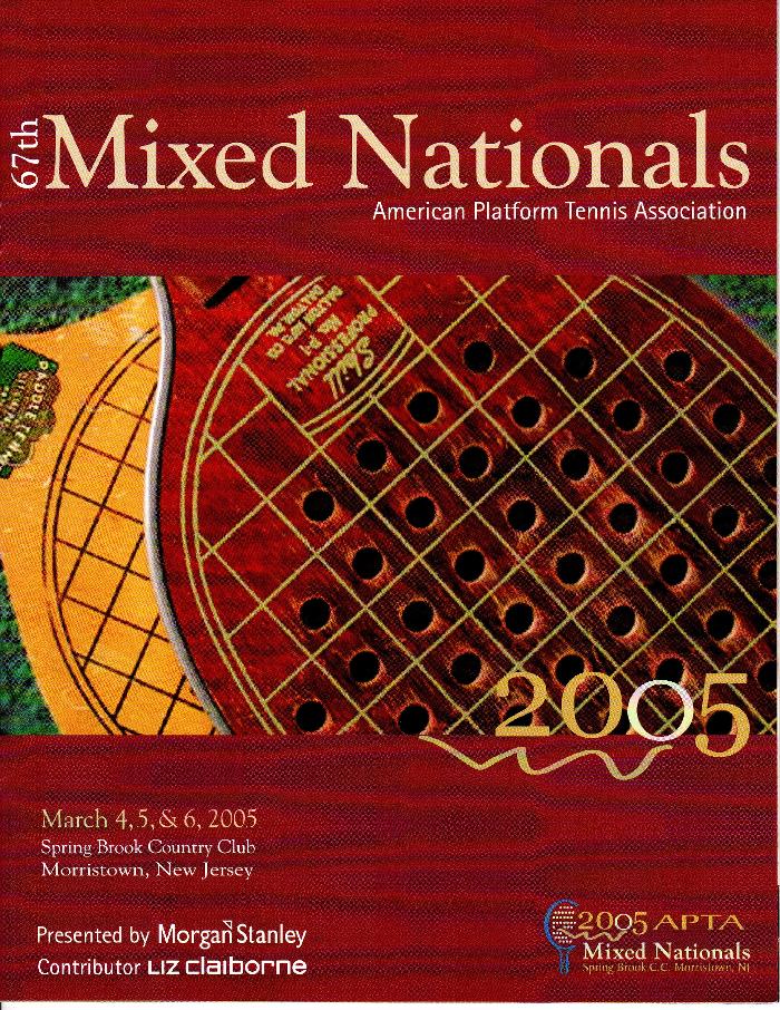 2005 Mixed Tournament Brochure