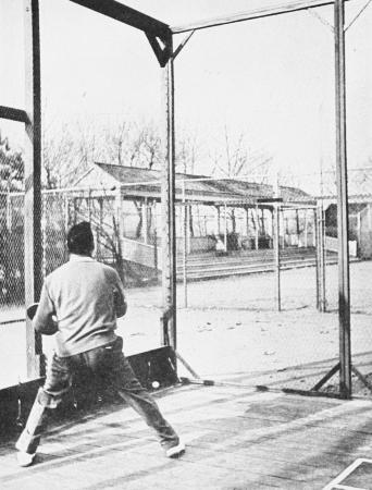 Charlie O'Hearn Takes One Off the Backstop