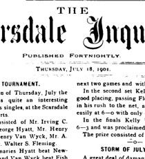 When tennis was the talk of the town - 1901